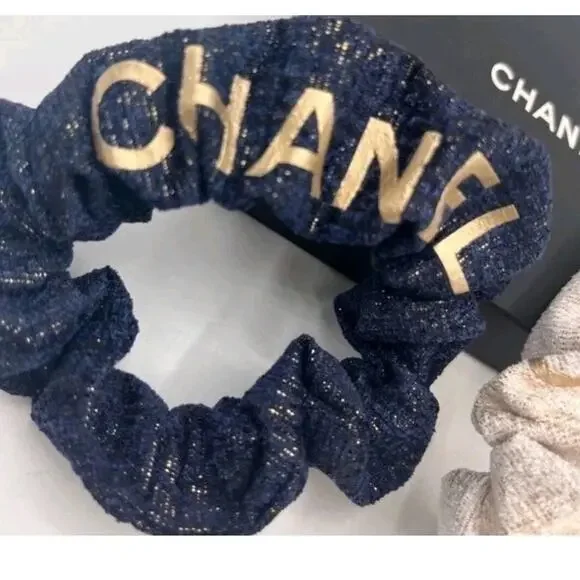 Chanel Beaute Hair Scrunchies Set of 2 - Picture 2 of 3